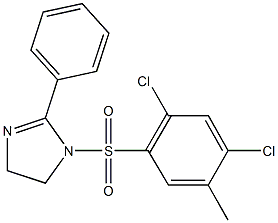 1-[(2,4-dichloro-5-methylphenyl)sulfonyl]-2-phenyl-4,5-dihydro-1H-imidazole 化学構造式