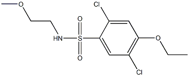 2,5-dichloro-4-ethoxy-N-(2-methoxyethyl)benzenesulfonamide Structure