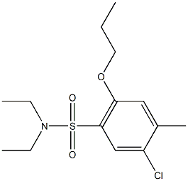 5-chloro-N,N-diethyl-4-methyl-2-propoxybenzenesulfonamide Struktur