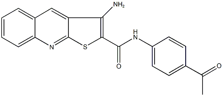 N-(4-acetylphenyl)-3-aminothieno[2,3-b]quinoline-2-carboxamide|