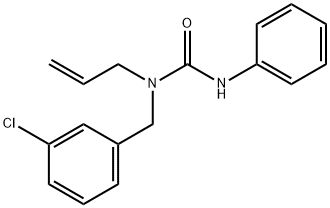 N-allyl-N-(3-chlorobenzyl)-N'-phenylurea Struktur