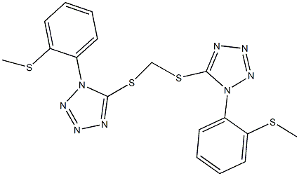 723750-47-8 1-[2-(methylsulfanyl)phenyl]-5-{[({1-[2-(methylsulfanyl)phenyl]-1H-tetraazol-5-yl}sulfanyl)methyl]sulfanyl}-1H-tetraazole
