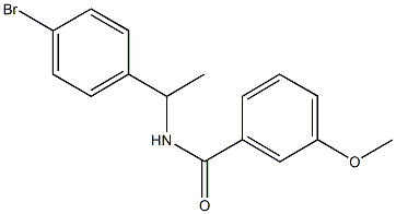 N-[1-(4-bromophenyl)ethyl]-3-methoxybenzamide Structure