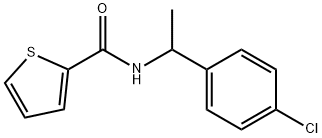 N-[1-(4-chlorophenyl)ethyl]-2-thiophenecarboxamide Struktur