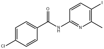 4-chloro-N-(5-iodo-6-methyl-2-pyridinyl)benzamide,723752-66-7,结构式