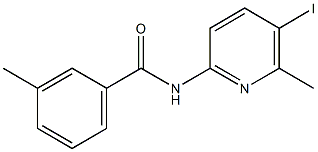 N-(5-iodo-6-methyl-2-pyridinyl)-3-methylbenzamide,723752-69-0,结构式