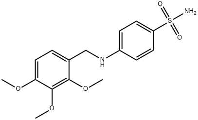 4-[(2,3,4-trimethoxybenzyl)amino]benzenesulfonamide 结构式