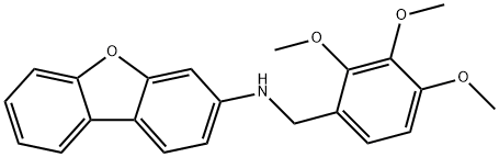 N-dibenzo[b,d]furan-3-yl-N-(2,3,4-trimethoxybenzyl)amine Struktur