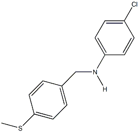N-(4-chlorophenyl)-N-[4-(methylsulfanyl)benzyl]amine Struktur