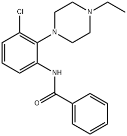 N-[3-chloro-2-(4-ethyl-1-piperazinyl)phenyl]benzamide 结构式