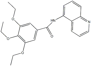 3,4,5-triethoxy-N-(5-quinolinyl)benzamide Structure