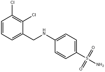 4-[(2,3-dichlorobenzyl)amino]benzenesulfonamide 结构式