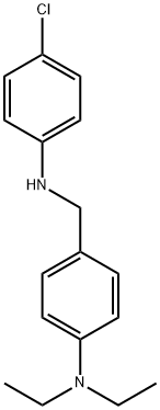 4-[(4-chloroanilino)methyl]-N,N-diethylaniline 结构式