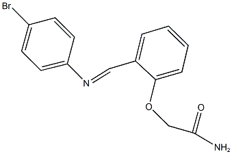 723754-39-0 2-(2-{[(4-bromophenyl)imino]methyl}phenoxy)acetamide