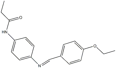 N-{4-[(4-ethoxybenzylidene)amino]phenyl}propanamide 结构式