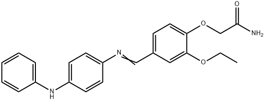 2-(4-{[(4-anilinophenyl)imino]methyl}-2-ethoxyphenoxy)acetamide|