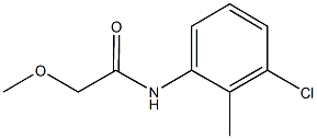 N-(3-chloro-2-methylphenyl)-2-methoxyacetamide Struktur