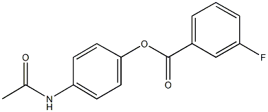 4-(acetylamino)phenyl 3-fluorobenzoate Structure