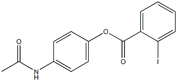 4-(acetylamino)phenyl 2-iodobenzoate Struktur