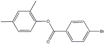 2,4-dimethylphenyl4-bromobenzoate Struktur