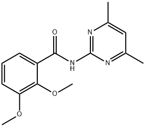 N-(4,6-dimethyl-2-pyrimidinyl)-2,3-dimethoxybenzamide Structure