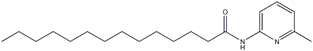 N-(6-methyl-2-pyridinyl)tetradecanamide Structure