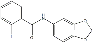 N-(1,3-benzodioxol-5-yl)-2-iodobenzamide Struktur