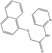 2-(1-naphthyloxy)-N-(2-pyridinyl)acetamide 结构式