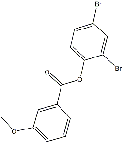 2,4-dibromophenyl 3-methoxybenzoate Structure