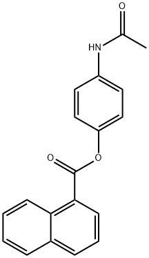 4-(acetylamino)phenyl 1-naphthoate Structure