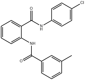 N-(4-chlorophenyl)-2-[(3-methylbenzoyl)amino]benzamide Struktur