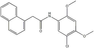 N-(5-chloro-2,4-dimethoxyphenyl)-2-(1-naphthyl)acetamide 结构式