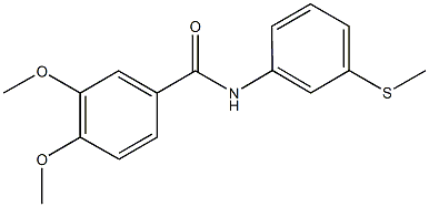 3,4-dimethoxy-N-[3-(methylsulfanyl)phenyl]benzamide|