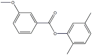 2,5-dimethylphenyl 3-methoxybenzoate Struktur