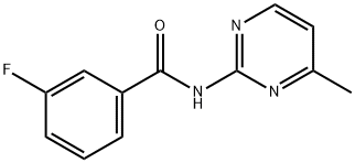 3-fluoro-N-(4-methyl-2-pyrimidinyl)benzamide,723756-34-1,结构式