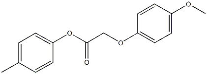 4-methylphenyl(4-methoxyphenoxy)acetate 化学構造式