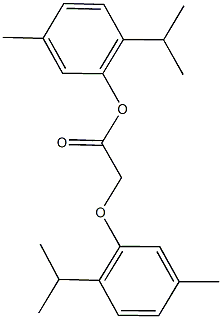 2-isopropyl-5-methylphenyl (2-isopropyl-5-methylphenoxy)acetate Structure