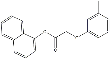 1-naphthyl (3-methylphenoxy)acetate Structure