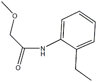 N-(2-ethylphenyl)-2-methoxyacetamide Structure