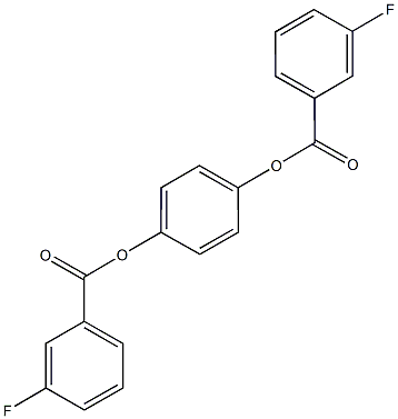 4-[(3-fluorobenzoyl)oxy]phenyl 3-fluorobenzoate,723756-80-7,结构式