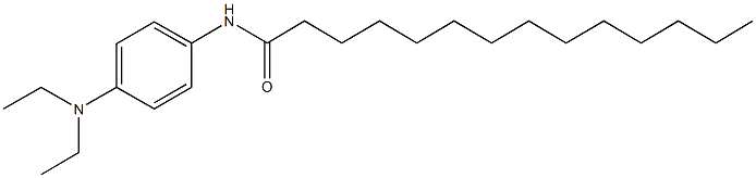 N-[4-(diethylamino)phenyl]tetradecanamide 化学構造式