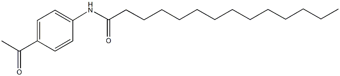 N-(4-acetylphenyl)tetradecanamide Structure