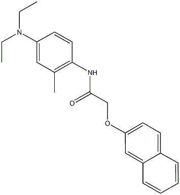 N-[4-(diethylamino)-2-methylphenyl]-2-(2-naphthyloxy)acetamide Struktur