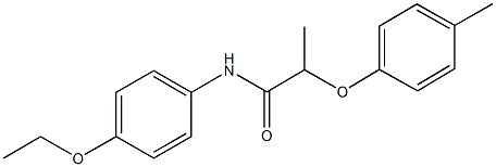 N-(4-ethoxyphenyl)-2-(4-methylphenoxy)propanamide Struktur