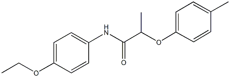 N-(4-ethoxyphenyl)-2-(4-methylphenoxy)propanamide Structure