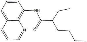 2-ethyl-N-(8-quinolinyl)hexanamide 化学構造式