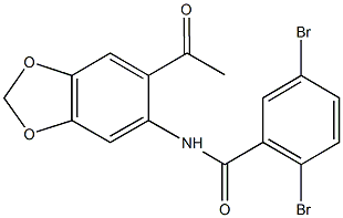 723757-16-2 N-(6-acetyl-1,3-benzodioxol-5-yl)-2,5-dibromobenzamide