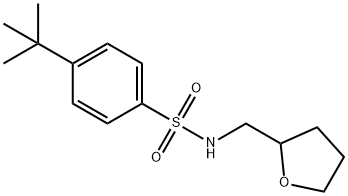 4-tert-butyl-N-(tetrahydro-2-furanylmethyl)benzenesulfonamide Structure