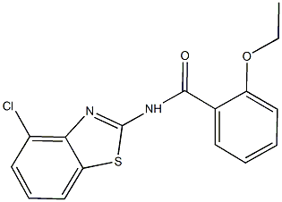 N-(4-chloro-1,3-benzothiazol-2-yl)-2-ethoxybenzamide,723757-35-5,结构式