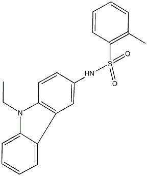 N-(9-ethyl-9H-carbazol-3-yl)-2-methylbenzenesulfonamide,723757-47-9,结构式